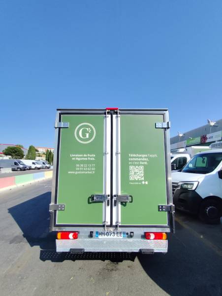 Flocage de flotte de véhicules pour Gusto Market à Marseille